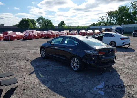 2017 Hyundai Elantra Limited z USA, uszkodzony, nr VIN KMHD84LF3HU316901
